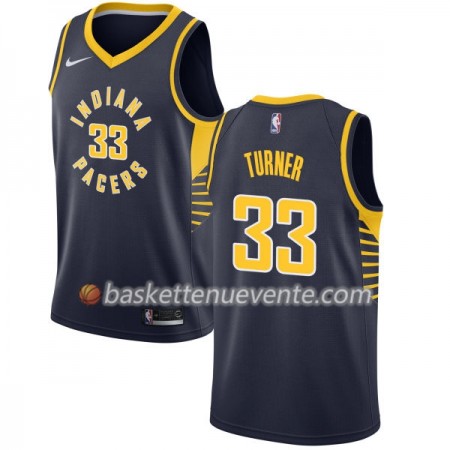 Maillot Basket Indiana Pacers Myles Turner 33 Nike 2017-18 Navy Swingman - Homme